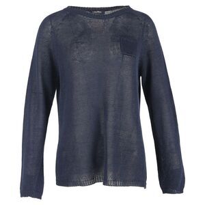 'S Max Mara Sweater in Navy Blue Cotton